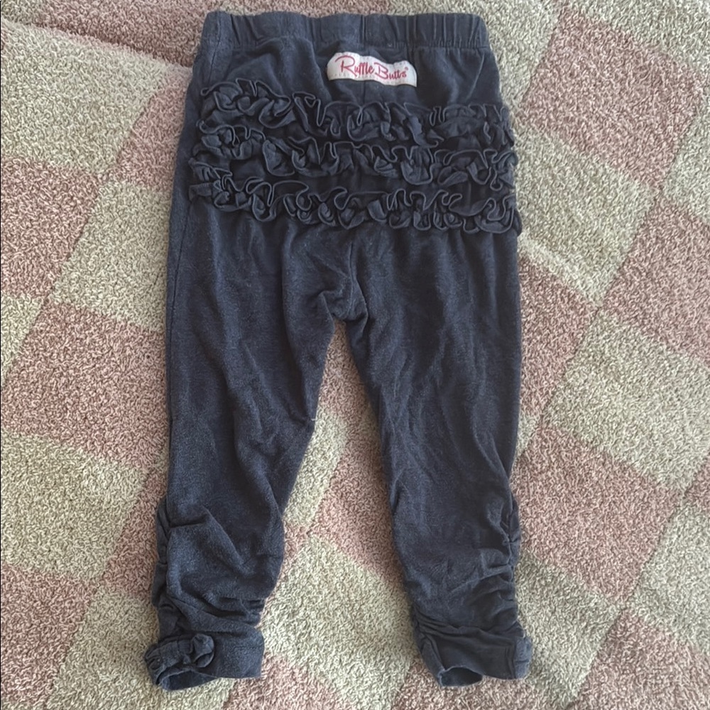 Ruffle Butts| Ruffle Denim Legging - Picture 3 of 5